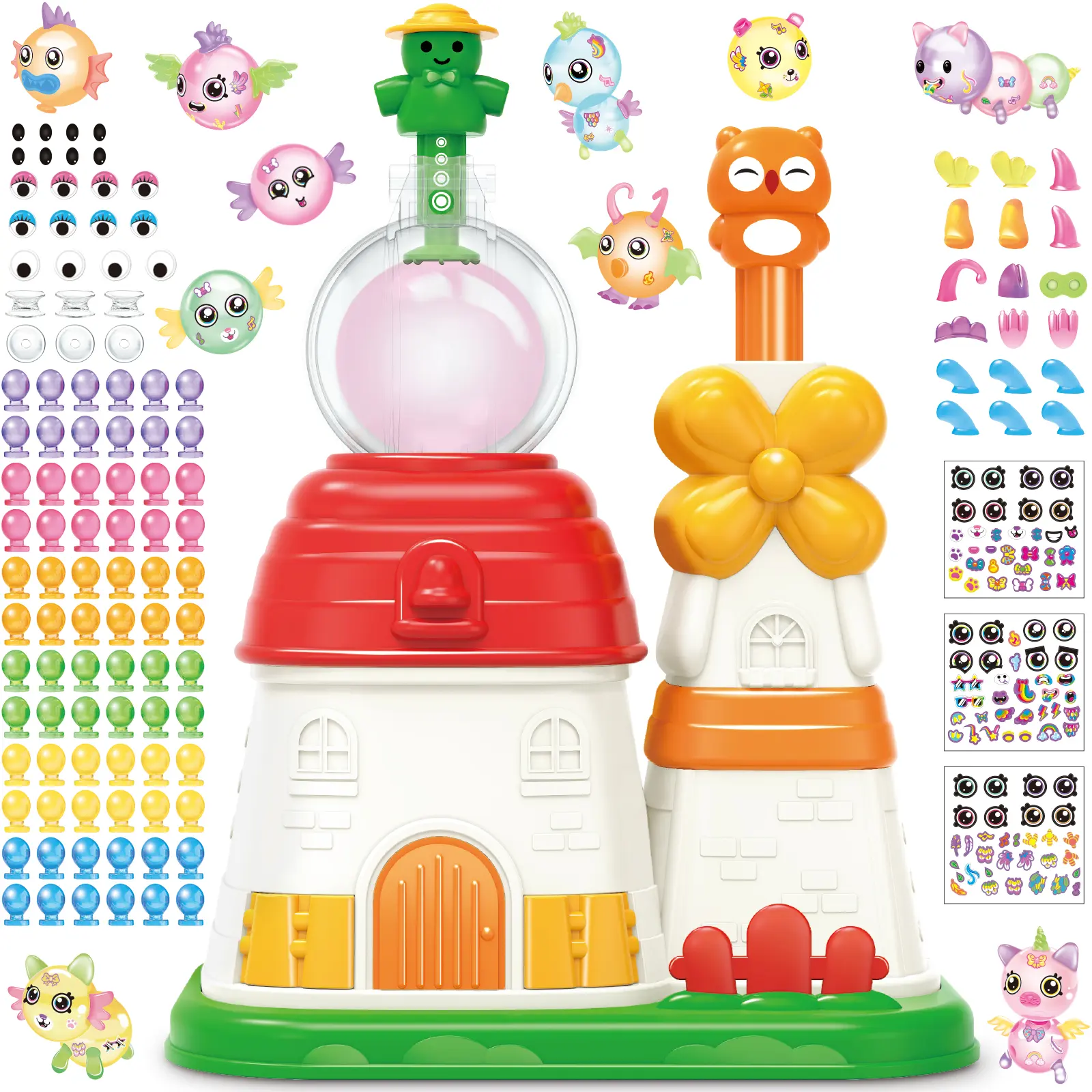 DIY Magic Balloon Craft Kit, Sticker Decorated Balloons Toy for Kids, Air Pump Fun with Balloon Monster Pals, DIY Creative Activity, Birthday Gifts for Girls Boys Ages 3+ #SummerVibes