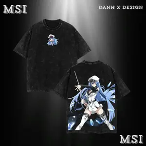 Esdeath | Akame ga Kill Washed Tee Hoodie Sweater Double Printed Frozen Resolve Graphic — For Lovecore Fans, For Gift Drops That Shine With Cruel Strength