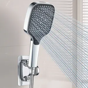 Shower Head Set, Including Rain Shower Head with Handheld & Hose & Shower Holder, High Pressure Shower Head Set, Bathroom Shower Equipment