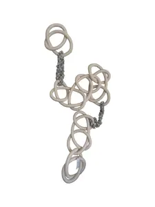 Linked Rope Wall Sculpture with Shells