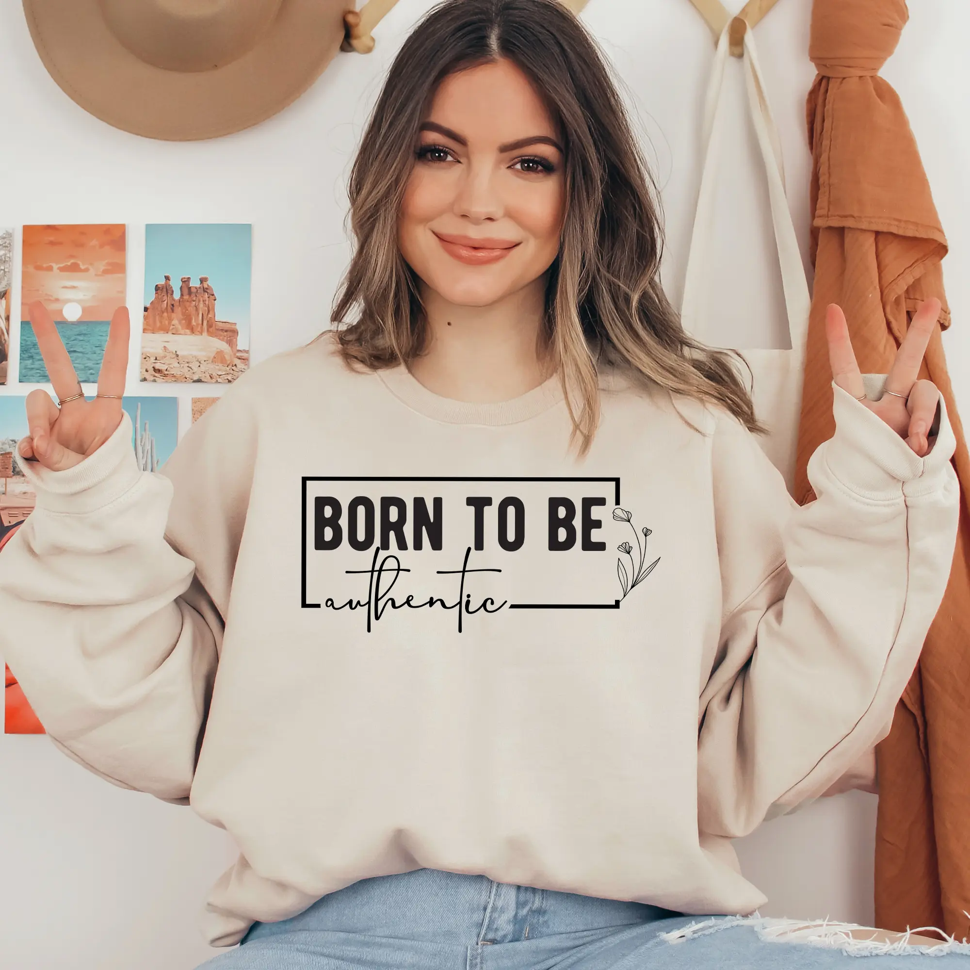 Born To Be Authentie Ready To Press DTF Transfers, DTF Hot Peel