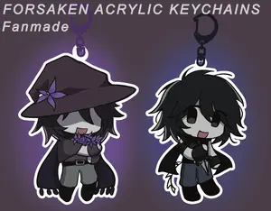 Forsaken Keychains Two Time & Azure, AzureTime Keychain, Azure Keyring, Two-Time Keyring, Small, Meaningful, And Full Of Character, Unique Keychains That Add Charm To Every Bag And Key.