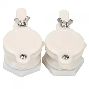 2 Pcs Nylon Honey Gate Honey Extractor Tap Beekeeping Bottling Tool Bee Keeping Supplies Honey Tap Tool Beekeeper Equipment (White)