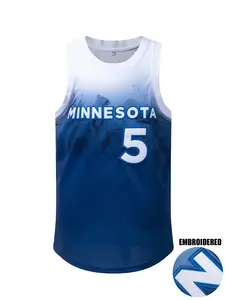 Men's Basketball Jersey, Loose-Fit Breathable Sleeveless Vest, Casual Embroidered Unisex Top for Outdoor Activities & Training, Sports Jersey