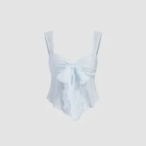 Cider [7 colors, size 0-26] Lace Sweetheart Bowknot Tank Top