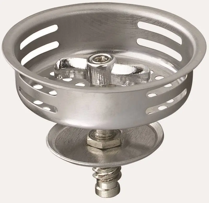 498576 PlumbPak Replacement Basket Strainer with Twist N Lock Post, Stainless Steel