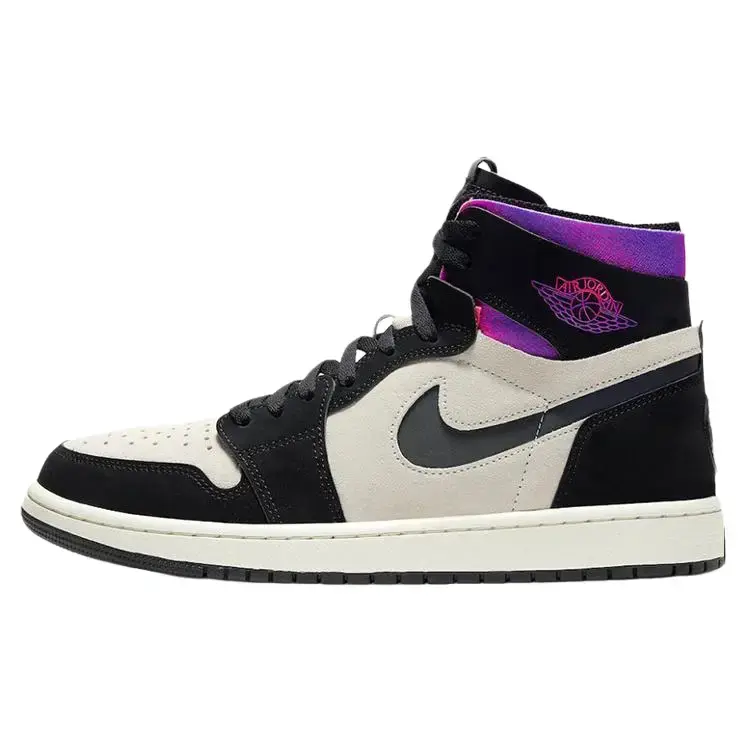 NIKE Men's Air Jordan 1 High Zoom Comfort 'Paris' x PSG Sneakers, High-Top Collaboration Streetwear with Zoom Air Cushioning for All-Day Support