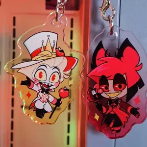 Hazbin Hotel Alastor And Lucifer Keychain