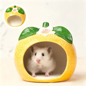 Ceramic Hamster Cooling Hideout Summer Cool Hamster Nest Heat Relief Sleeping House For Golden Hamster Small Pets