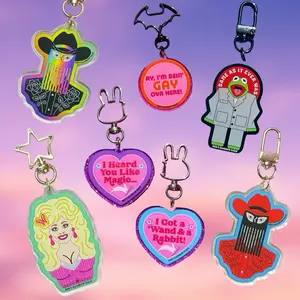 Pop Culture Acrylic Keychains - Two Sided
