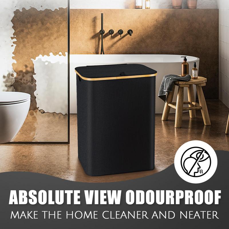 Bathola Hampers for Laundry Basket with Lid, 160L Extra Large Laundry Hamper 3 Section Dirty Clothes Hampers for Laundry Divided Laundry Basket Organizer for Bedroom,  Ideal for Laundry Toys and Dorm Use