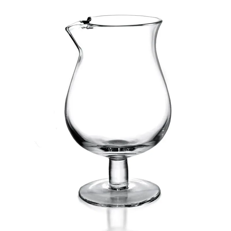 BarConic® Vintage Classic Tall Stemmed Stirring Glass - 1301ml (44oz) Solid Durable Bartending Mixing Glass with Large Pour Spout, Attractive Base, Kitchenware Drinkware, Cocktail