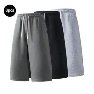 3-Pack Breathable Sports Shorts for Men - Comfortable Capri Pants Ideal for Running Fitness & Daily Wear - Menswear Trouser Menswear tiktokshopspringglowup cargo