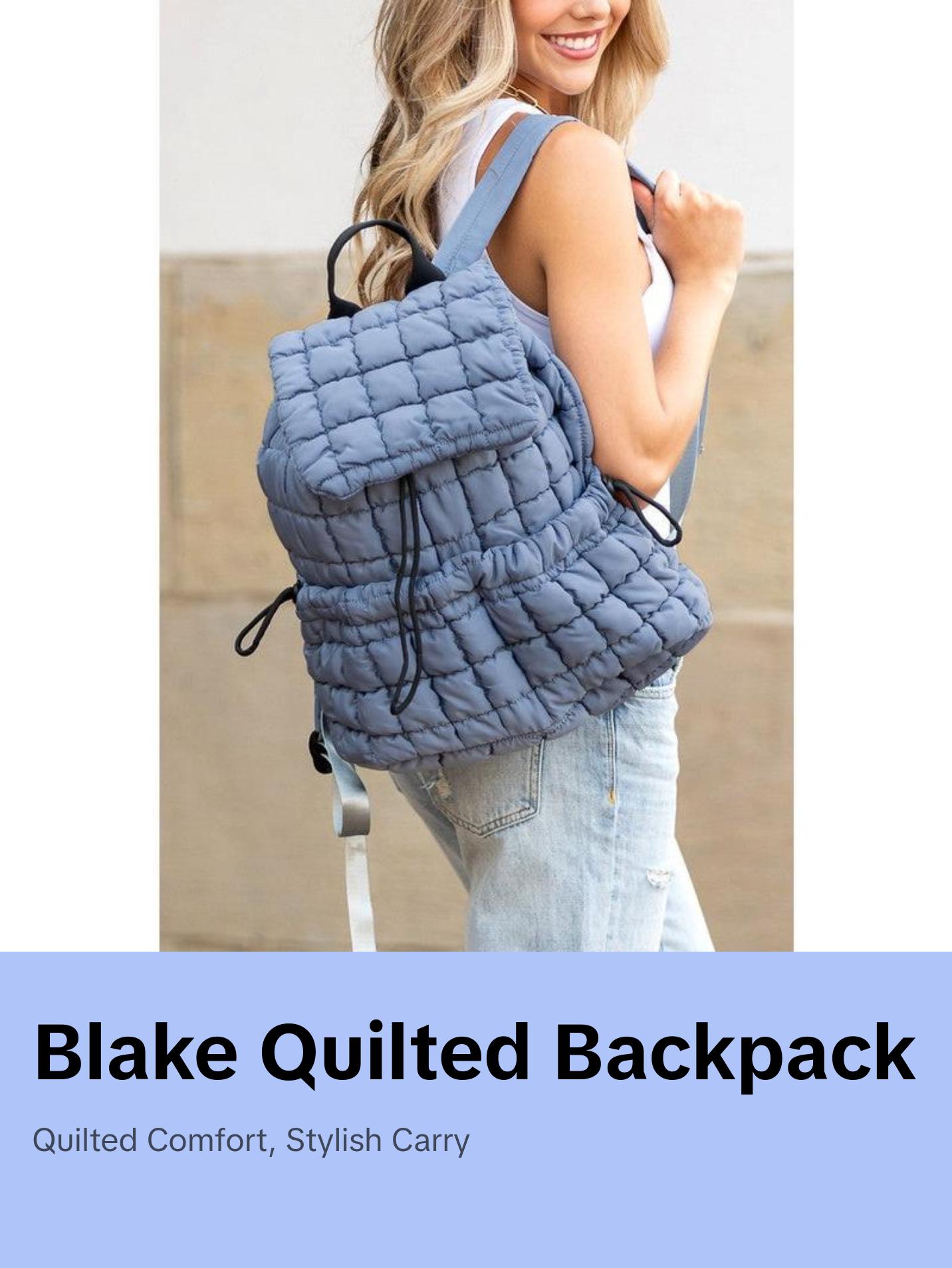 Blake Quilted Puffer Backpack