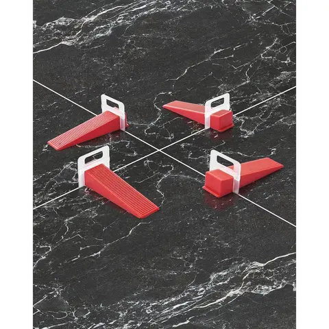 Tile Leveling System Universal Polypropylene Clips (2200 Pcs, 1/16" Gaps) for Long Jobs, Bonus 200 Pcs Spacers (2200+Spacers Total), Home Repair & Tile Installation Tools for Wall/Floor Masonry