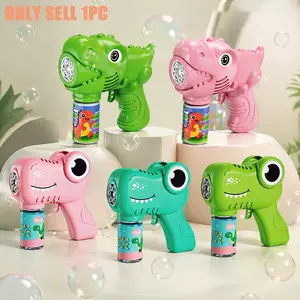 Bubble Gun, Dinosaur Bubble Machine Gun, Handheld Bubble Machine, Outdoor Toy for Toddlers, Easter Basket Filler, Valentine's Day Gift, Boys and Girls