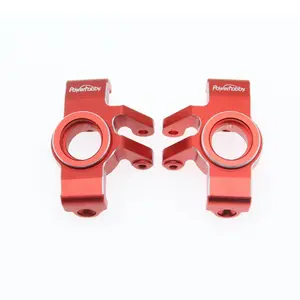 Powerhobby Aluminum Steering Knuckles Red Arrma Mojave Grom / Losi Nascar