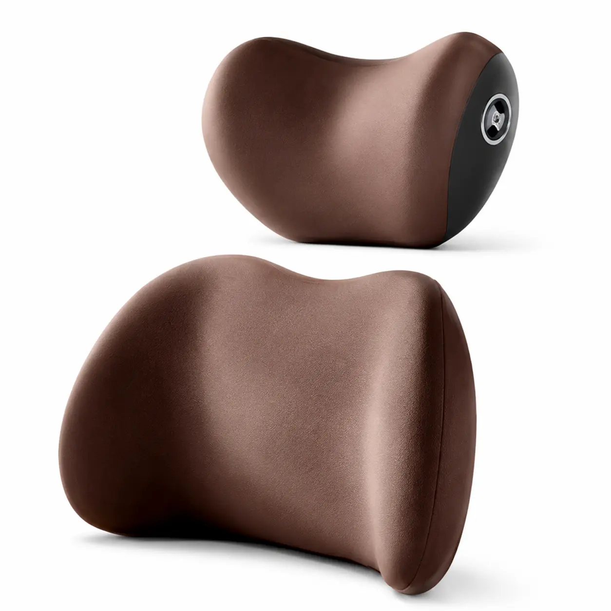 Memory Foam Car Neck Pillow & Lumbar Support Dual Pillows Set - Auto Car Accessories, Universal Longdrive Relief Back Cushion, Leisure Outdoor Equestrian Interior Supplies