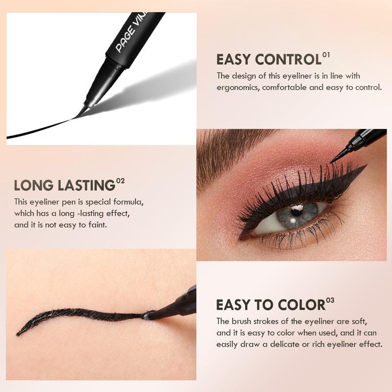 A colorful, matte liquid eyeliner with a quick-drying, smudge-proof, and waterproof formula, featuring a precise brush tip, perfect for beginners and creating intricate eyeliner designs.