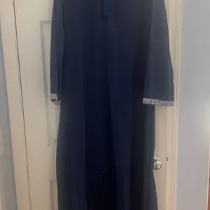 Women's Plain Long Robe Dress, Loose-Fit Round Neck Zipper Casual Dress, All-Season Woven Fabric, Modest Muslim Outfits Thickening, Muslim Women Gowns