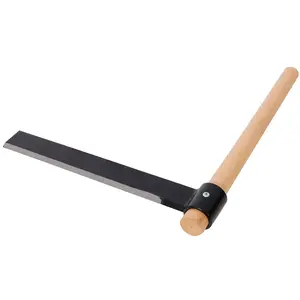 ARCH Heavy Duty Shingle Froe with Wood Handle,15" Blade Shingle Froe Heavy Duty Wood Splitter, 2" Wide Black Steel Blade & Wooden Handle