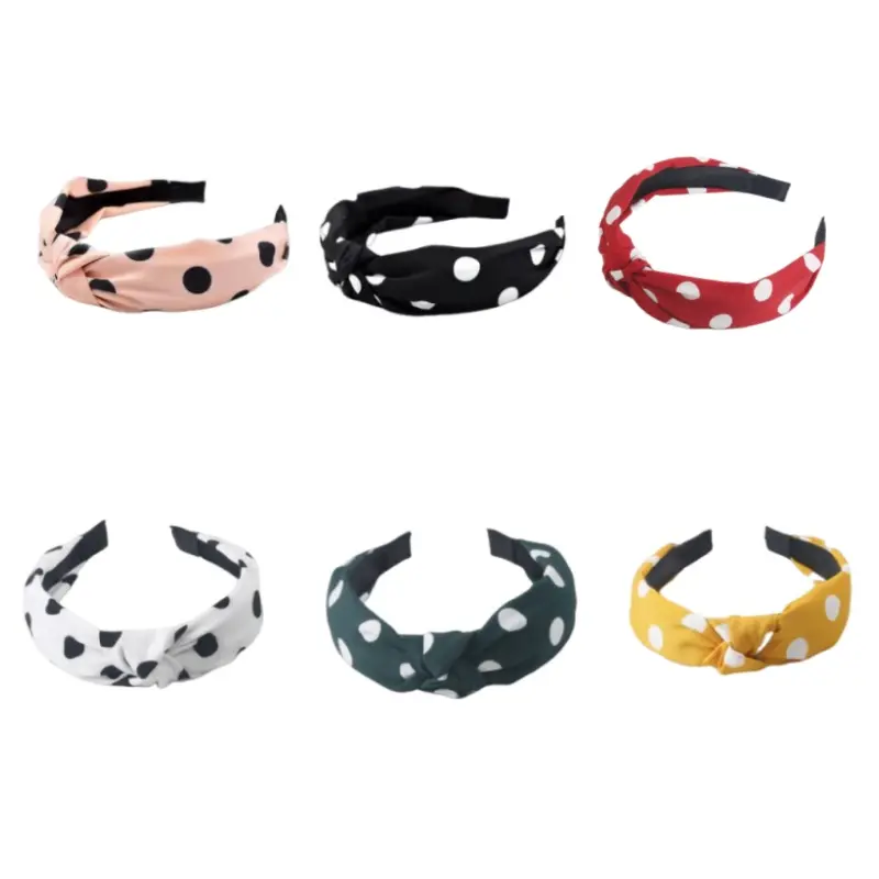 Headbands for Women Girls - 6PCS Stylish Top Knotted Headbands - Knotted Headband for Women - Head Bands Wide Hairband Hair Accessories