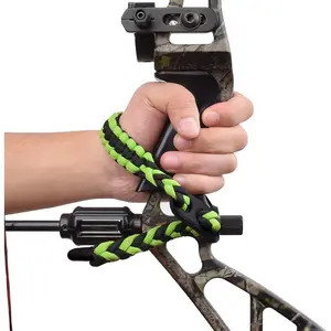 Bow Slings Archery Wrist Sling Compound Bow Easy Carry Adjustable for Hunting Shooting