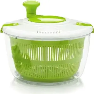3 QT Salad Spinner with Bowl and Mesh Basket, Fruit and Vegetable Washer, Spin and Dry Lettuce and Salad Greens
