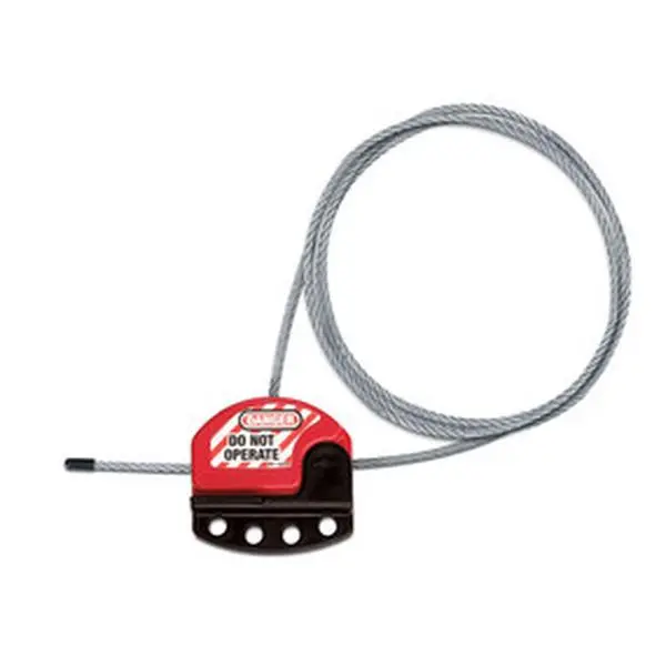 Master Lock 470-s806 Lockable Cables, 6 Ft. Adjustable Cable Lockout for Tools & Hardware Applications