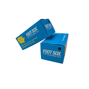 Foot Sox - The Disposable Sanitary Socks | Black, Unisex (144 Sox/Box)