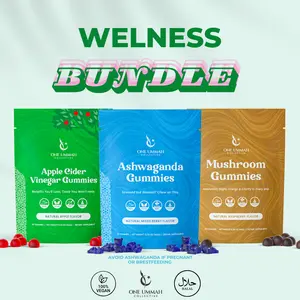 Wellness Bundle -Apple Cider Vinegar, Ashwaganda, and Mushroom Gummies Vitamins!!!