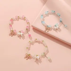 3Pcs Flower Wind Chime Charm Bracelets BFF Bracelets Besties' Bracelets