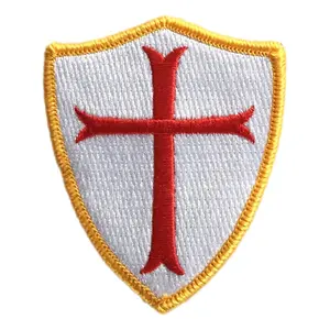 Crusader Cross Shoulder Patch - View Colors