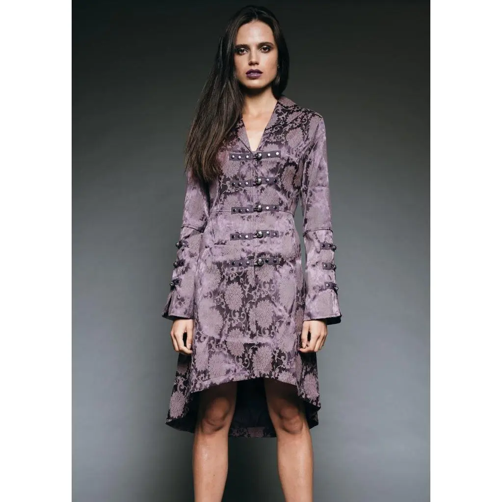 Purple Gothic Coat Victorian Steampunk Jacket
