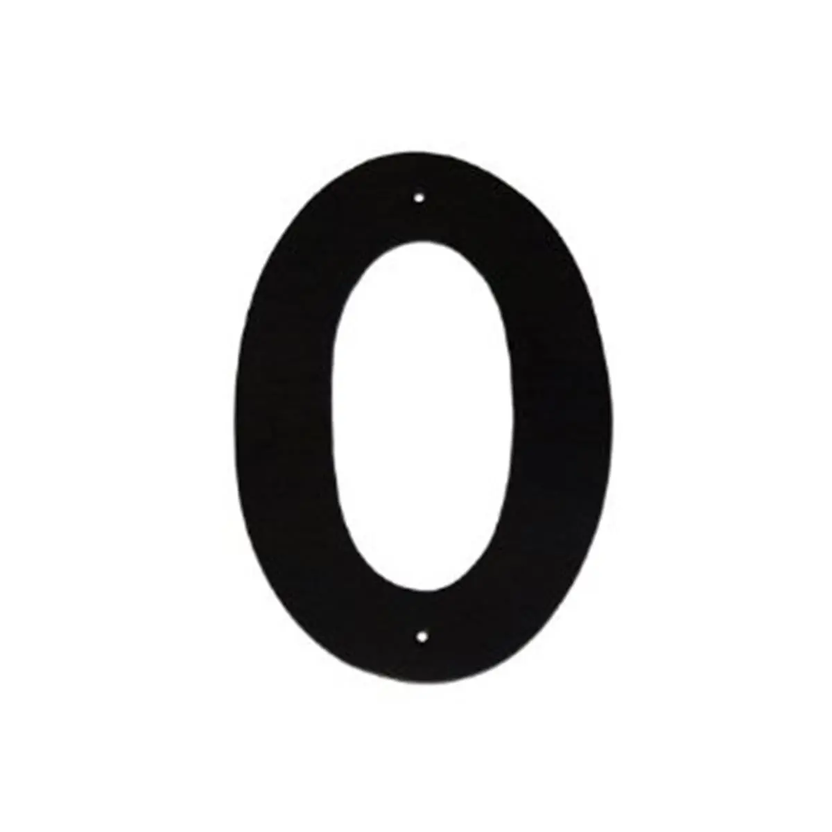 212 MAIN 10 In. Helvetica Modern Font Individual Aluminum House Number 0, Metal Home Decor Sign with Mounting Kit (Montague Metal Products HHN-0-10)