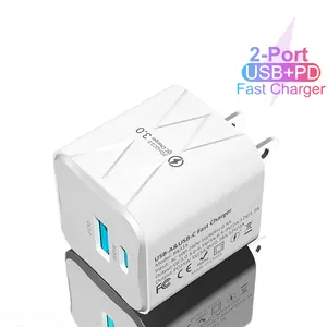 PD 25W USB C  Dual-Port Fast Charger Compatible with iPhone 16/15/15 Pro/15 Pro Max/14/13/12, iPad, AirPods, iwatch, Samsung Galaxy charger 4 1