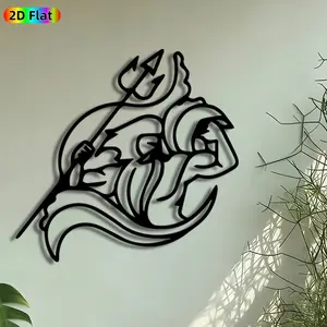 1pc Shiva Nandi Metal Wall Art, Lord Shiva Statue Mural, Intricate Craftsmanship, Artistic Metalwork, Perfect for Diwali, Wedding Decor, Perfect for Pooja Room Living Room Temple Decor, Ideal Gift for Hindu Devotees.