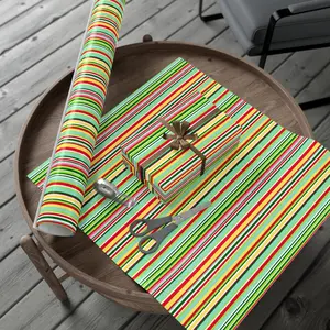 Strawberry Candy Cane Wrapping Paper
