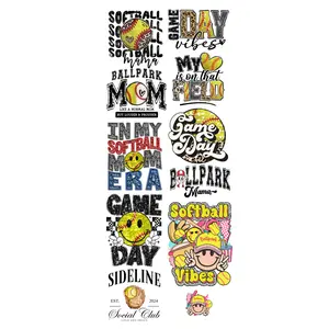 22"x60" Pre-Made Hot Peel DTF Softball Mom Gang Sheet