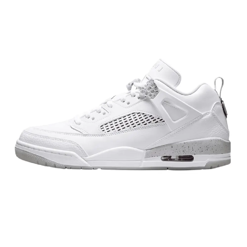 Men's Jordan Spizike Low White/Black-Grey Fog-Fire Red (IV6047 100)