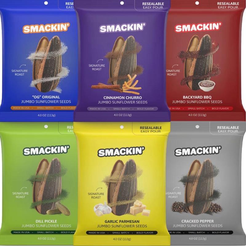 Smackin’ Sunflower Seeds Snack Sunflower Seeds