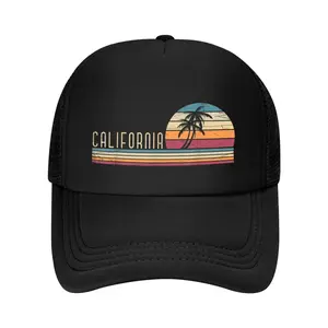 Cali Summer Vacation CA Palm Trees USA Retro California Baseball Cap