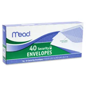Mead MEA Security Envelopes- No. 10- 40-PK- White
