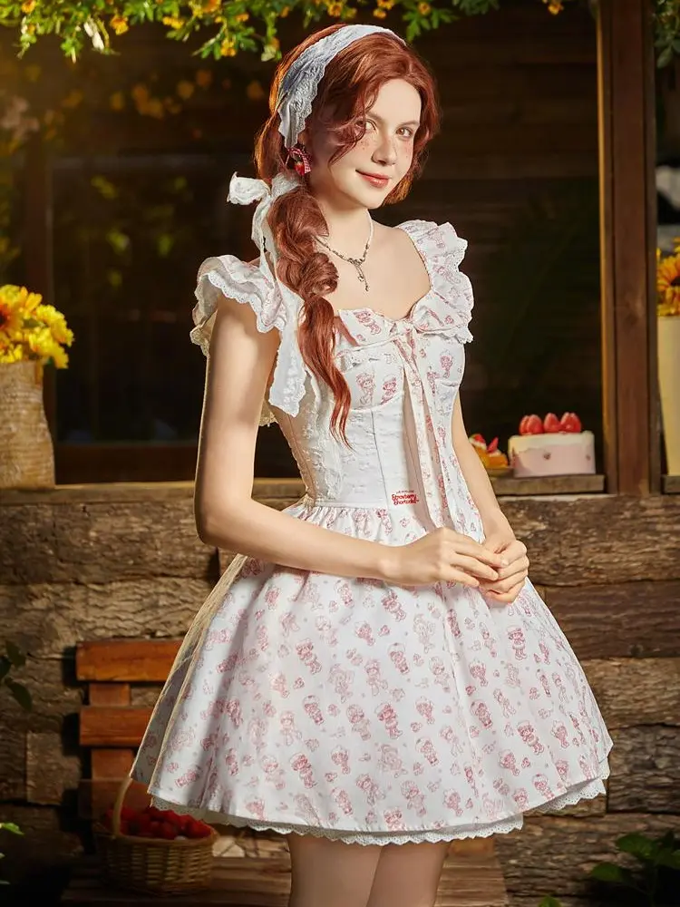 Officially Licensed Strawberry Shortcake Women Corset Dress