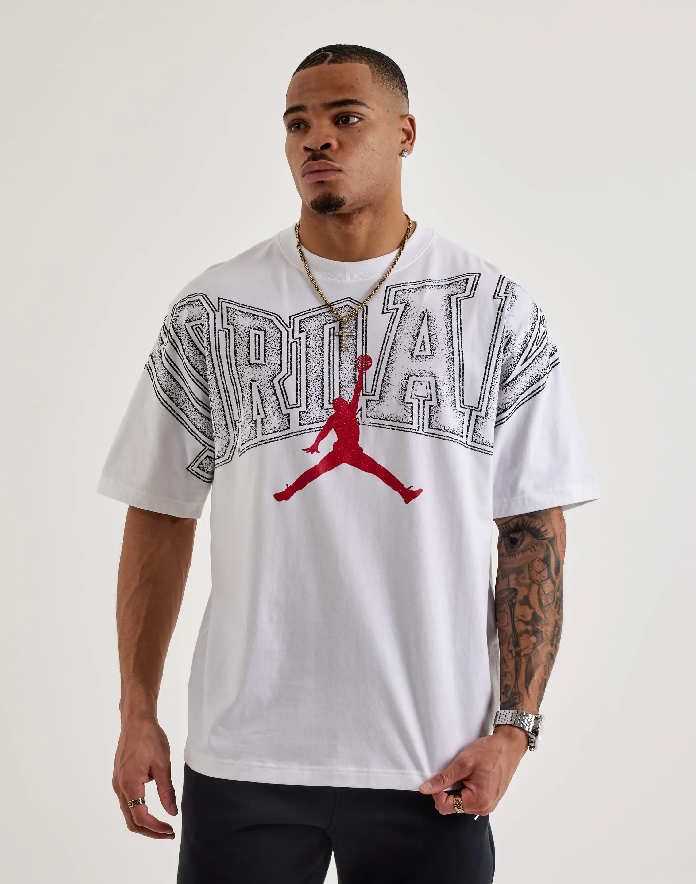 Mens Jordan Core Arch Logo Graphic Tee Mens Jordan Core Arch Logo Graphic Tee