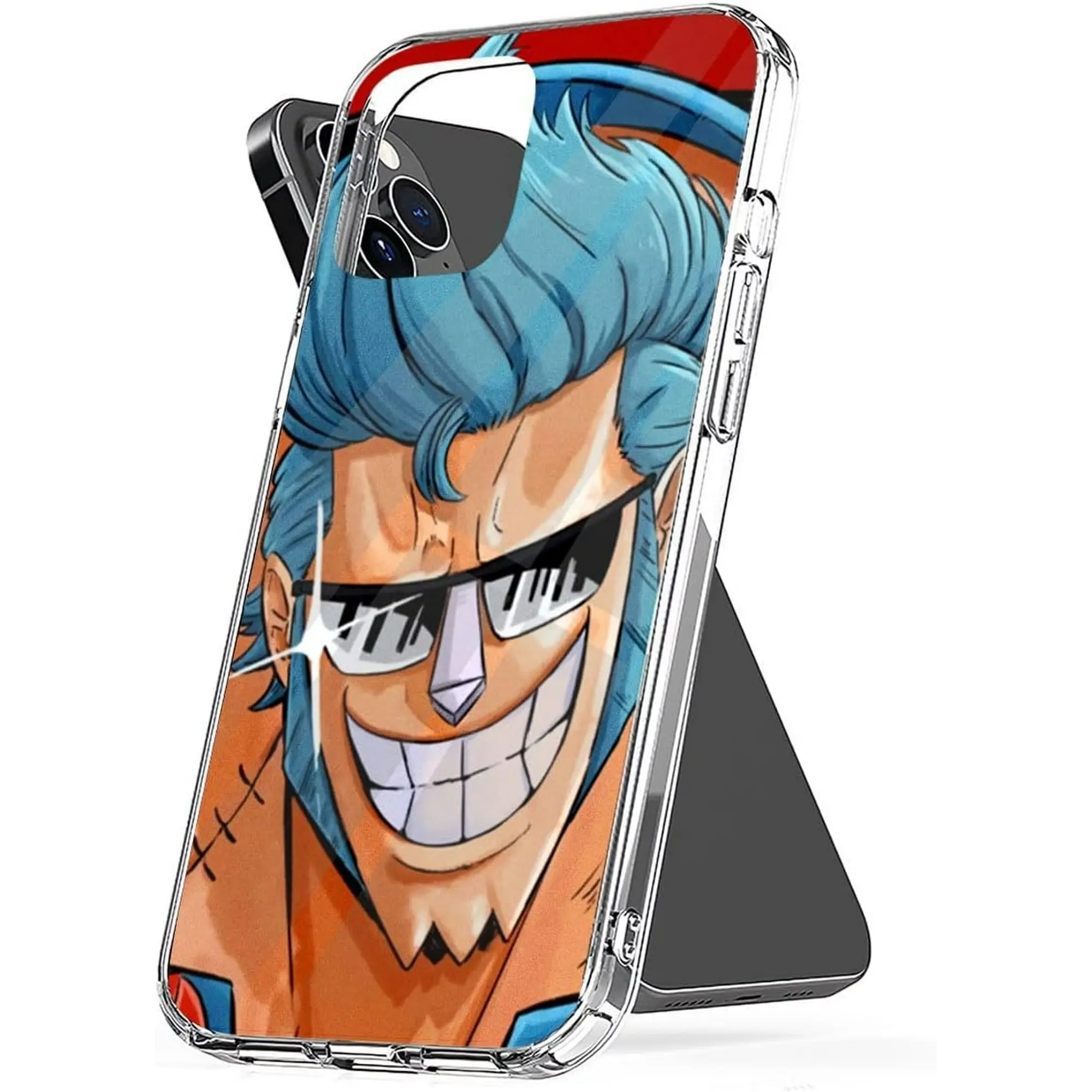 Phone Case Franky TPU One-Piece Accessories Cover Shockproof Transparent Compatible with iPhone SE 7 8 X XR 11 12 13 14 15 16 Plus Mini Pro Max Samsung Galaxy Note S9 S10 S20 S21 Ultra Plus Protective Casing
