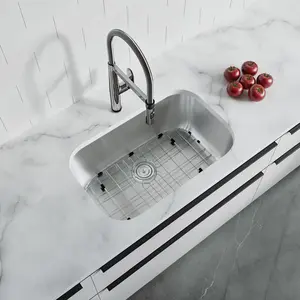 Dowell 27" Kitchen Undermount Sink - 9" Deep Bowl, Stainless Steel 18 Gauge - 6001 Series