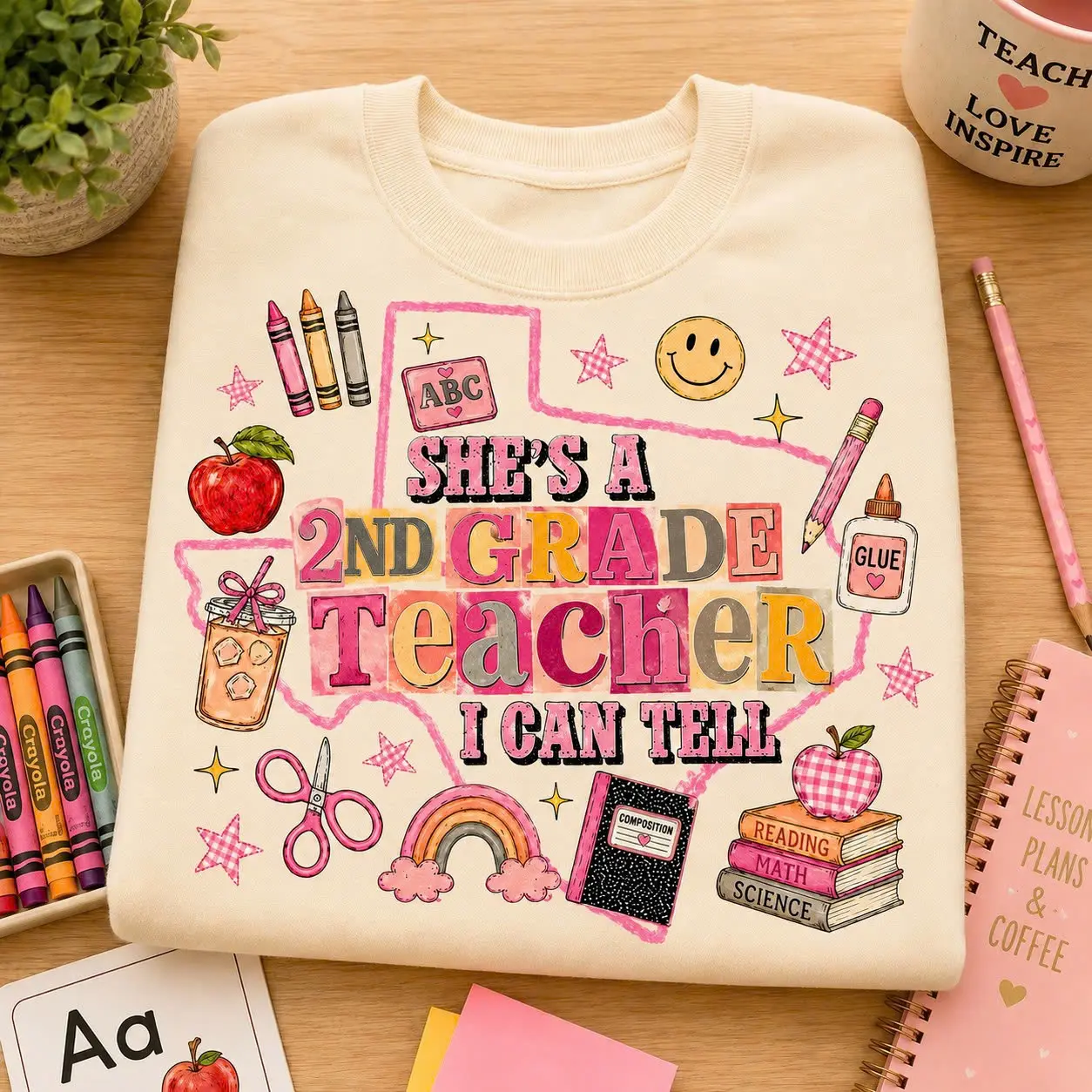 She's A 2nd Grade Teacher I Can Tell Shirt, Western Teacher Tee, Back To School Gift, Teacher Appreciation Shirt