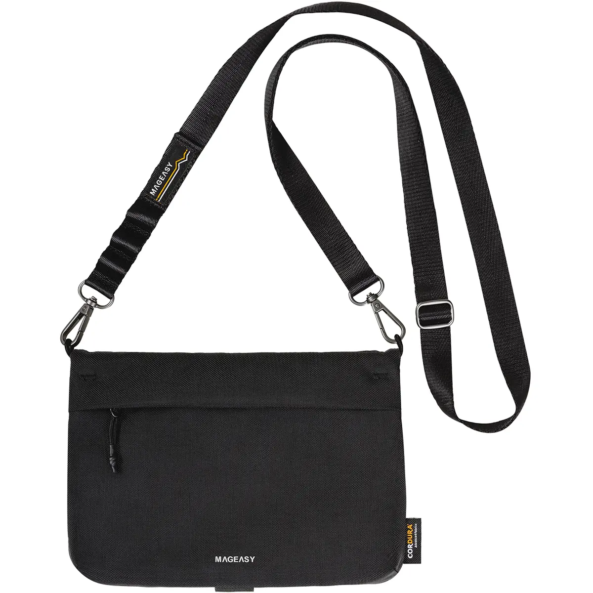 MAGEASY 2L Sacoche Bag - Small Crossbody Travel Bag, Water-Resistant | Fit 6.9" Phone, Passport, Keys, Earbuds & More