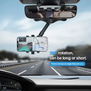 Universal Car Rearview Mirror Phone Holder 360 Degree Rotation Car Phone Holder Mount Stand For Dash Cam GPS Smartphone Bracket is $5 and it weighs 0.20
